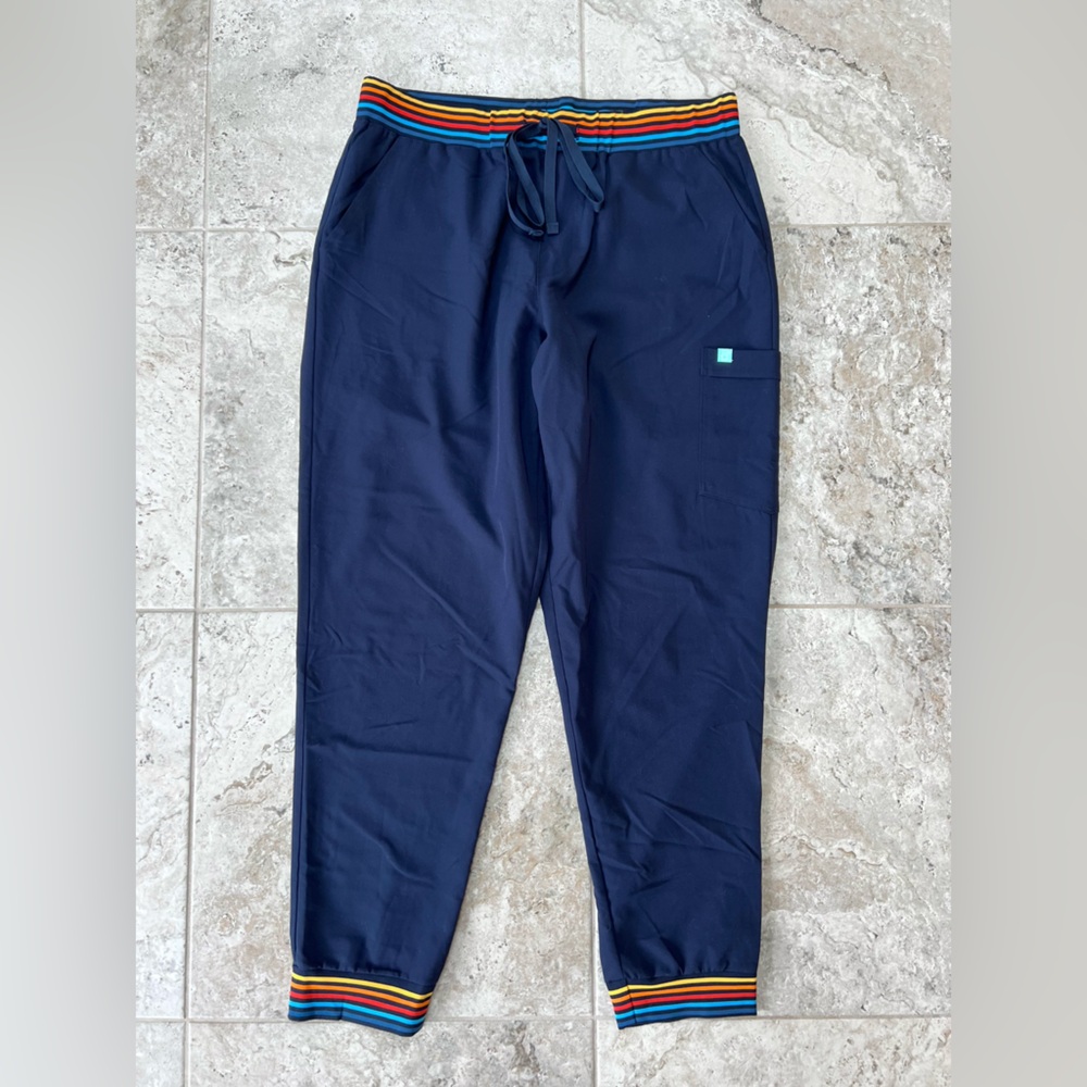 Garde-Malade ROSIE RE-GARDE Pride Jogger Scrub Pants - SILVADUR, Navy Blue, XL